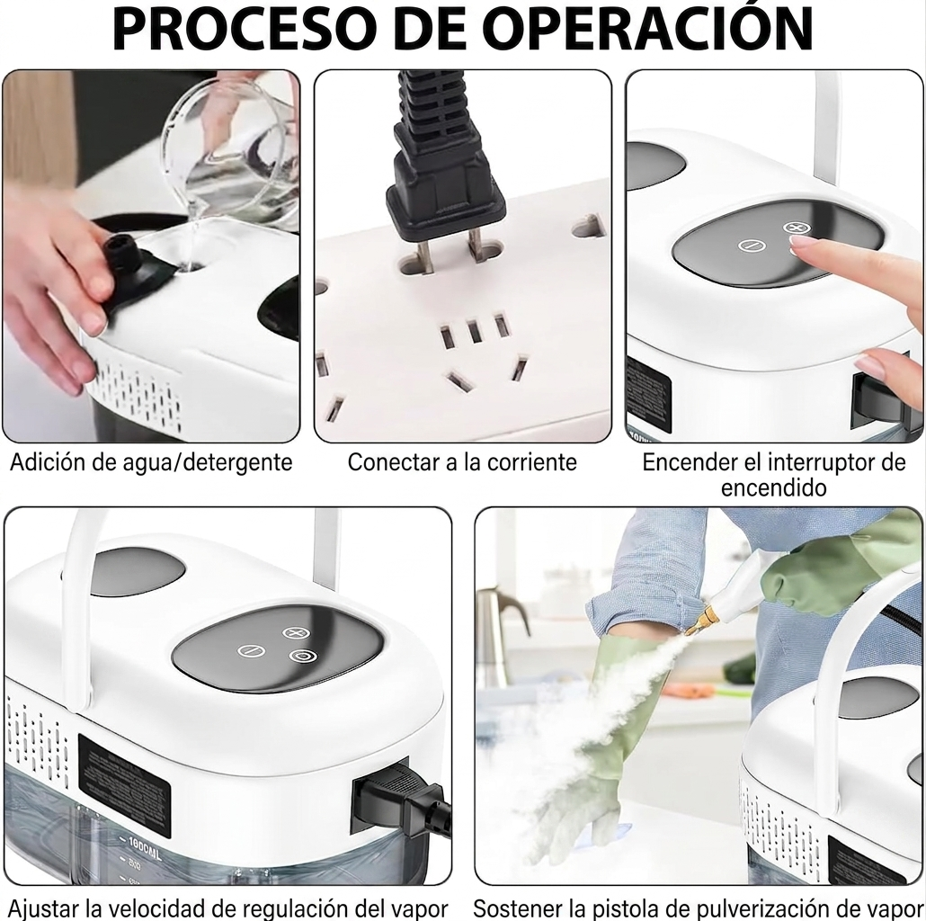 Limpiadora a Vapor Multifuncior